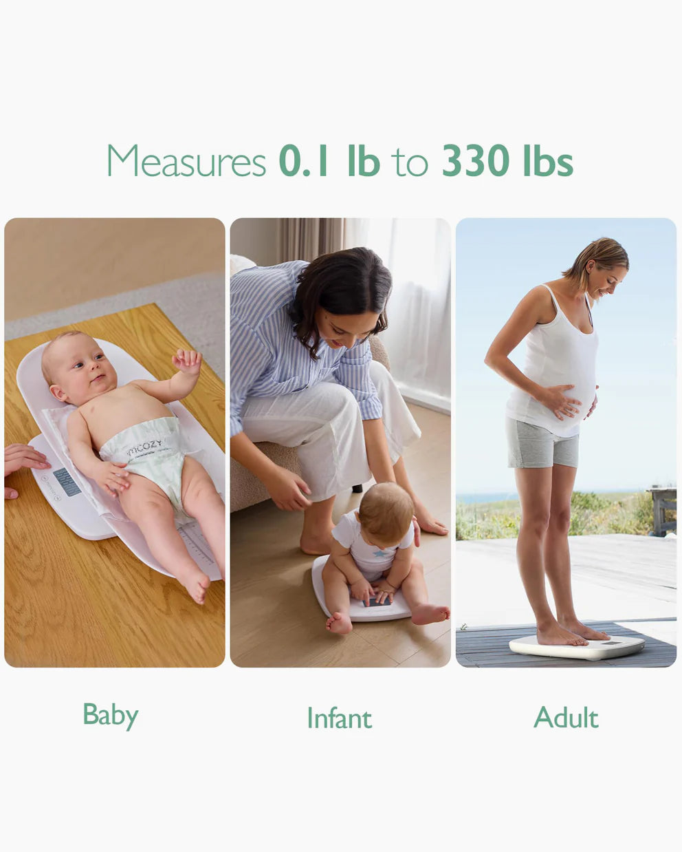 Momcozy Multi-Function Baby Scale - Weight & Height Measuremen