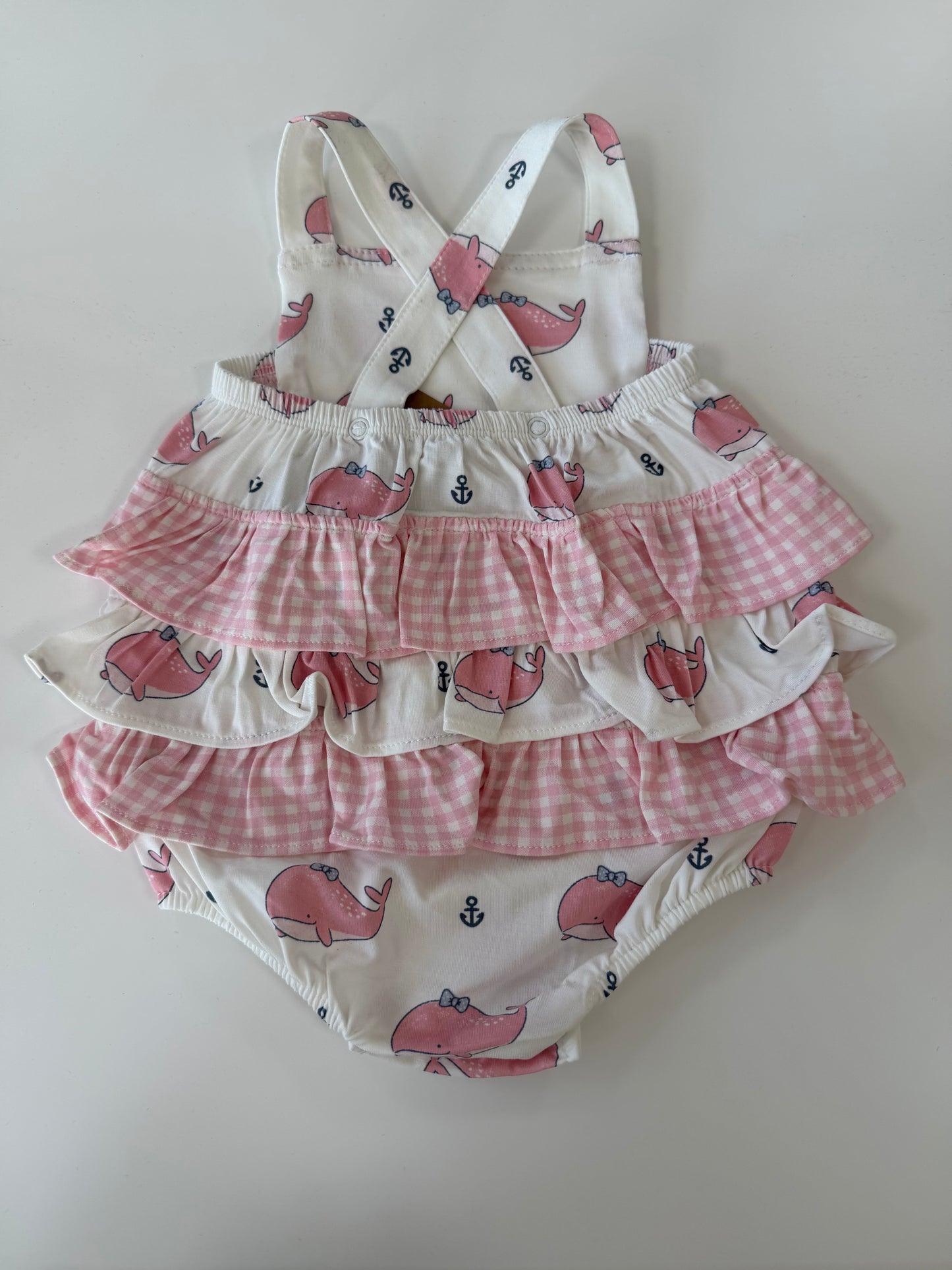 Whale Ruffle Sunsuit