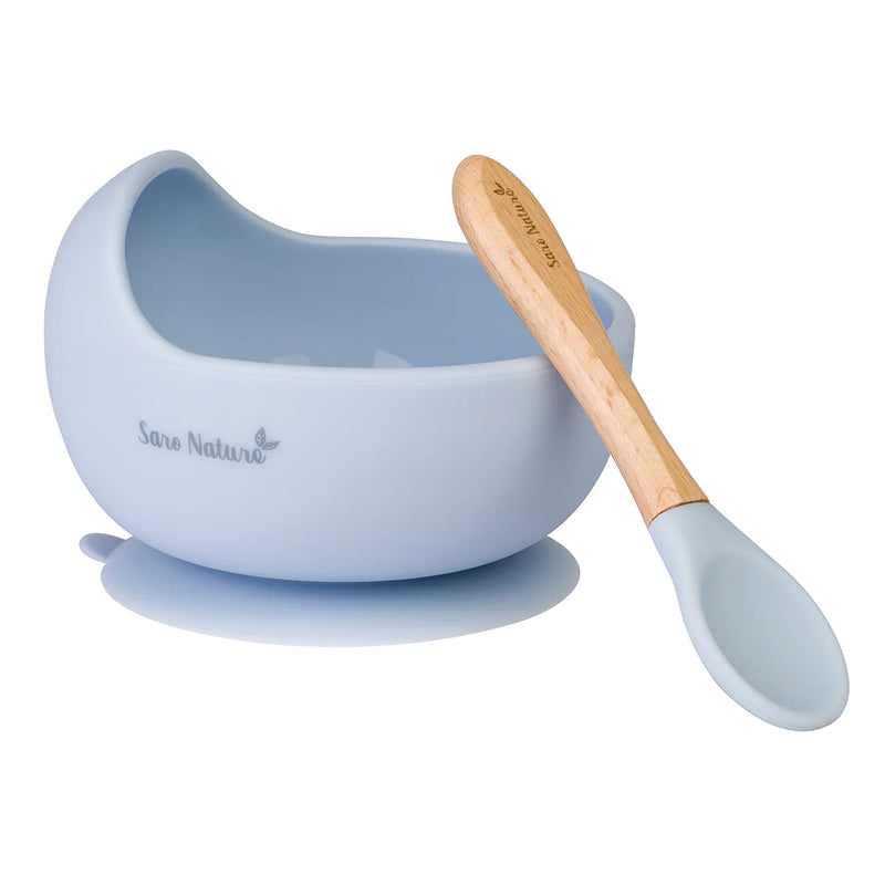 Wave Feeding Set (Baby Suction Bowl + Spoon)