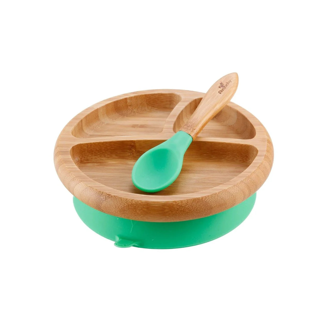 Bamboo Divided Plate + Spoon