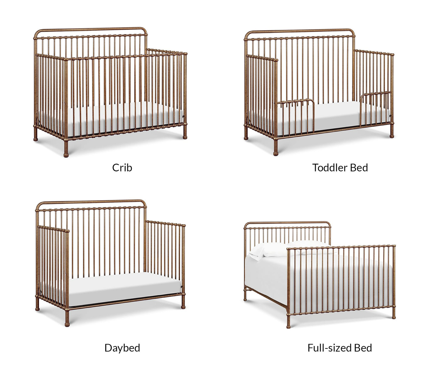 Namesake Winston 4-in-1 Metal Convertible Crib