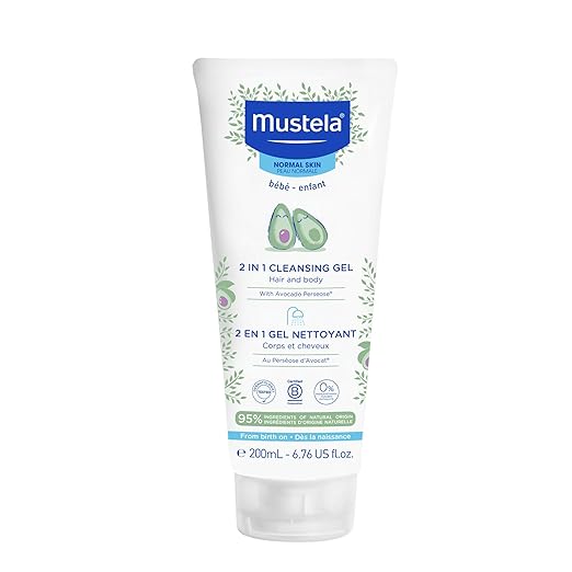 Mustela Baby 2-in-1 Cleansing Gel - Baby Body & Hair Cleanser