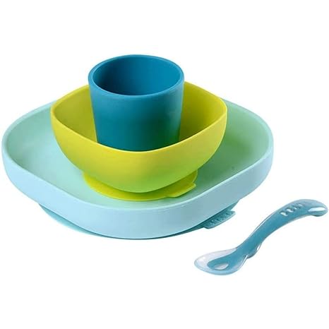 BEABA Silicone 4-Piece Dishware