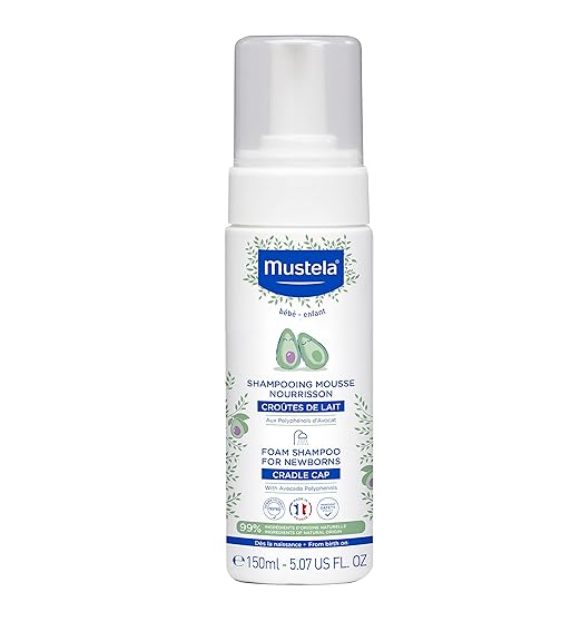 Mustela Cradle Cap Foam Shampoo for Newborn