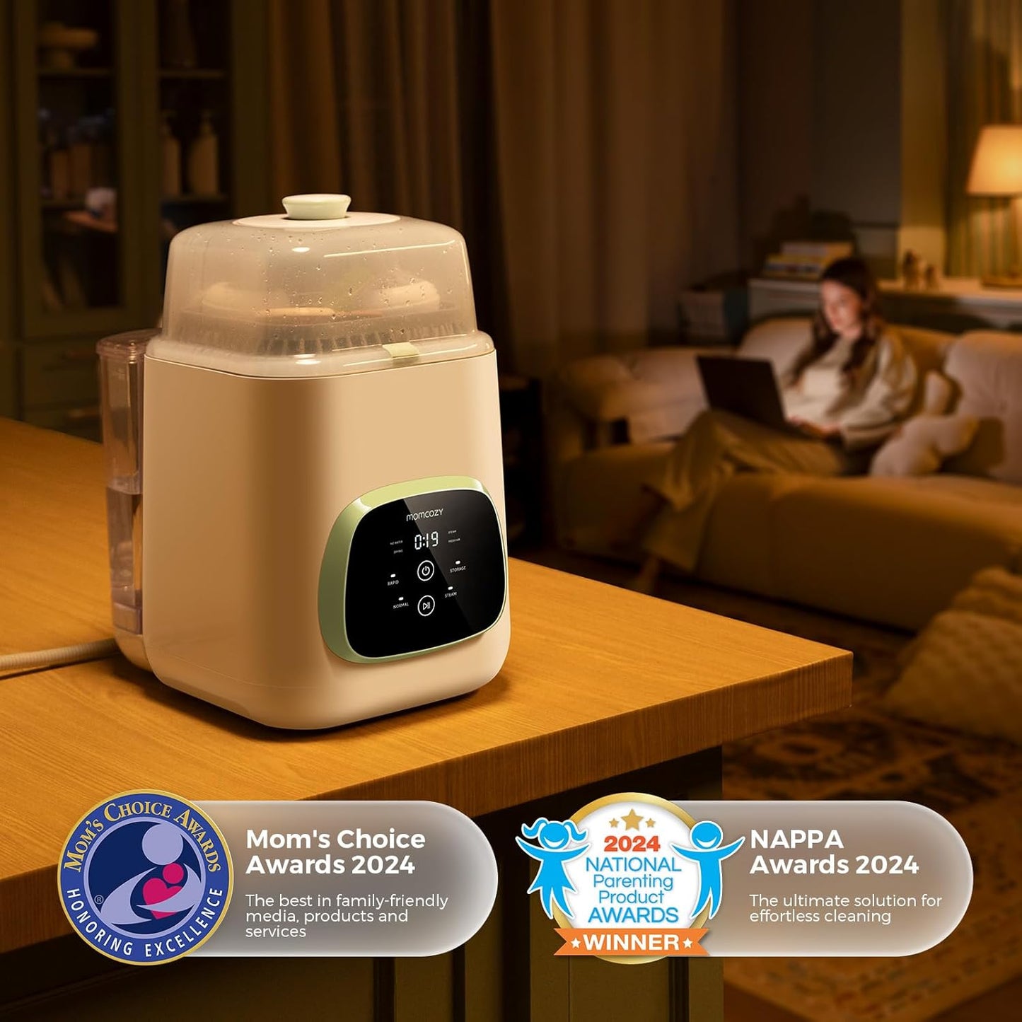 Momcozy Pro Baby Bottle Washer, Sterilizer & Dryer - All-in-One