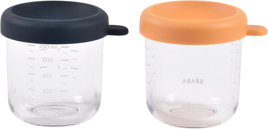 BEABA 2 Pack Glass Baby Food Jars