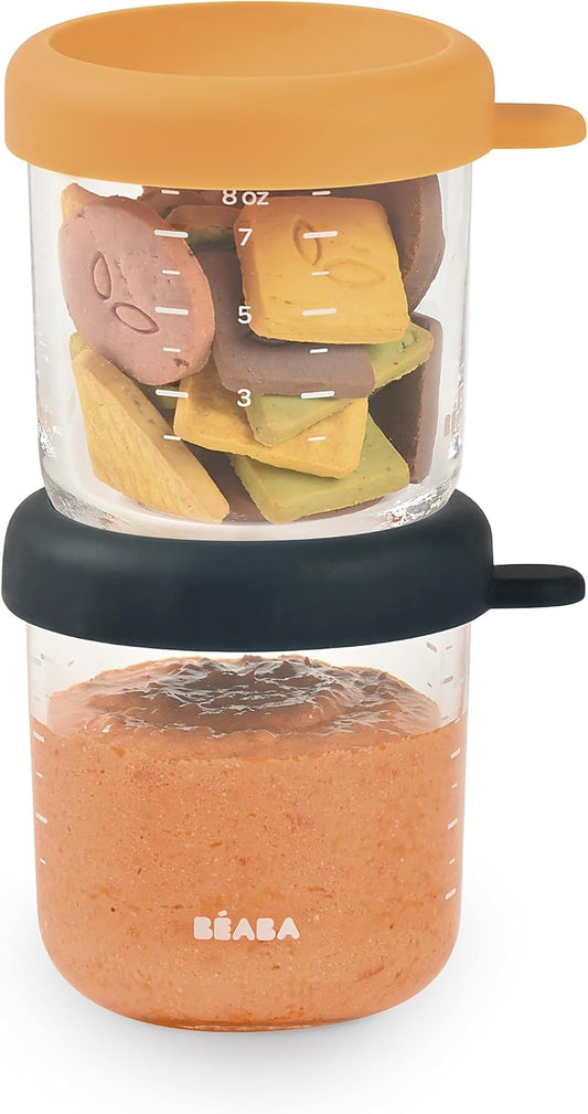 BEABA 2 Pack Glass Baby Food Jars