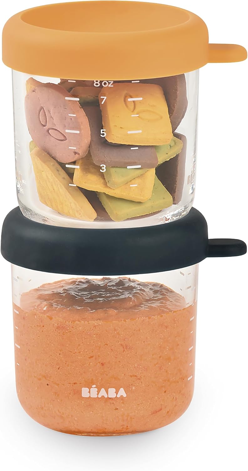 BEABA 2 Pack Glass Baby Food Jars