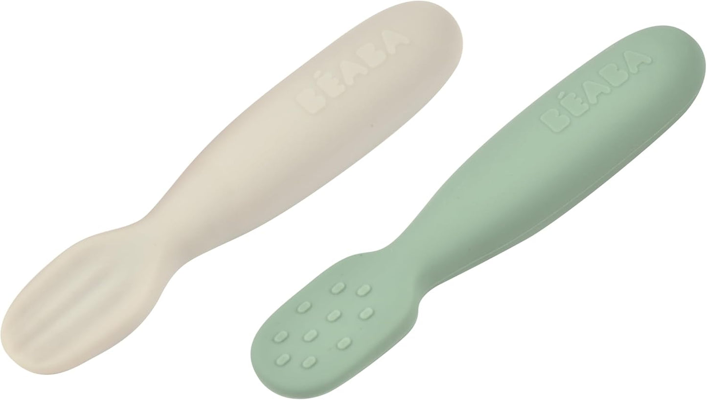 BEABA Set of 2 Silicone Pre-Spoons
