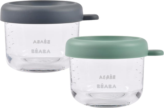 Beaba 2 Pack Glass Baby Food Jars