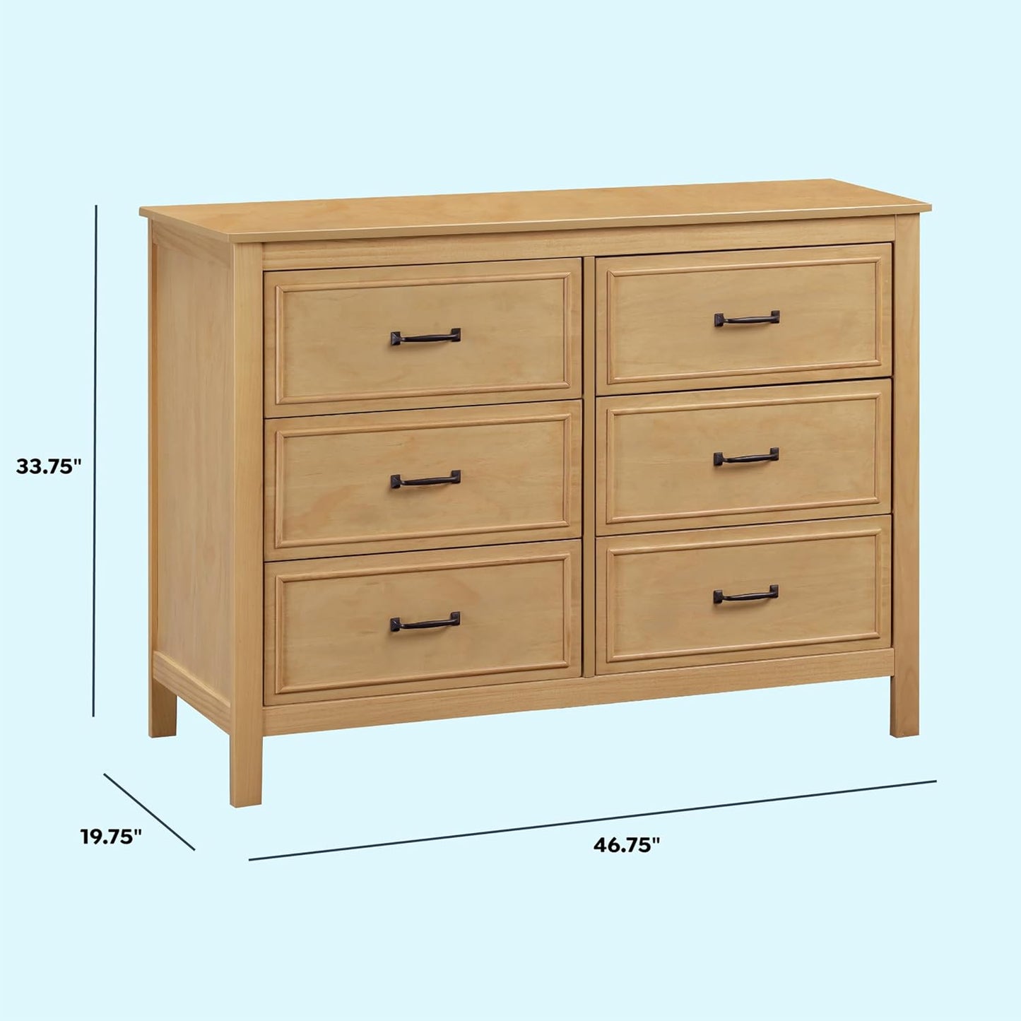 Davinci Charlie 6-Drawer Baby Dresser