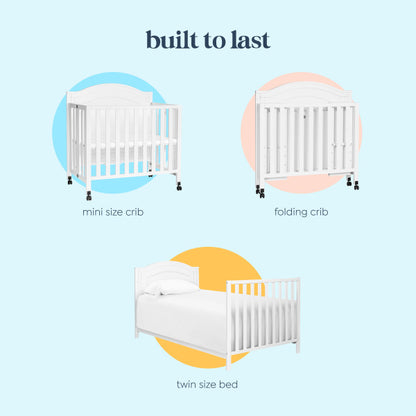 Davinci Charlie Folding Portable 3-in-1 Mini Crib