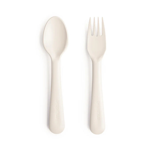 Mushie Dinnerware Fork+Spoon
