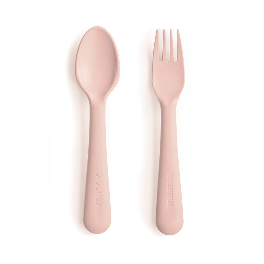 Mushie Dinnerware Fork+Spoon