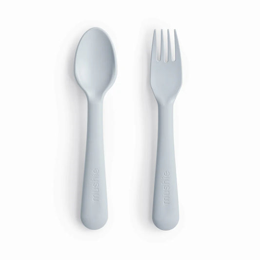 Mushie Dinnerware Fork+Spoon