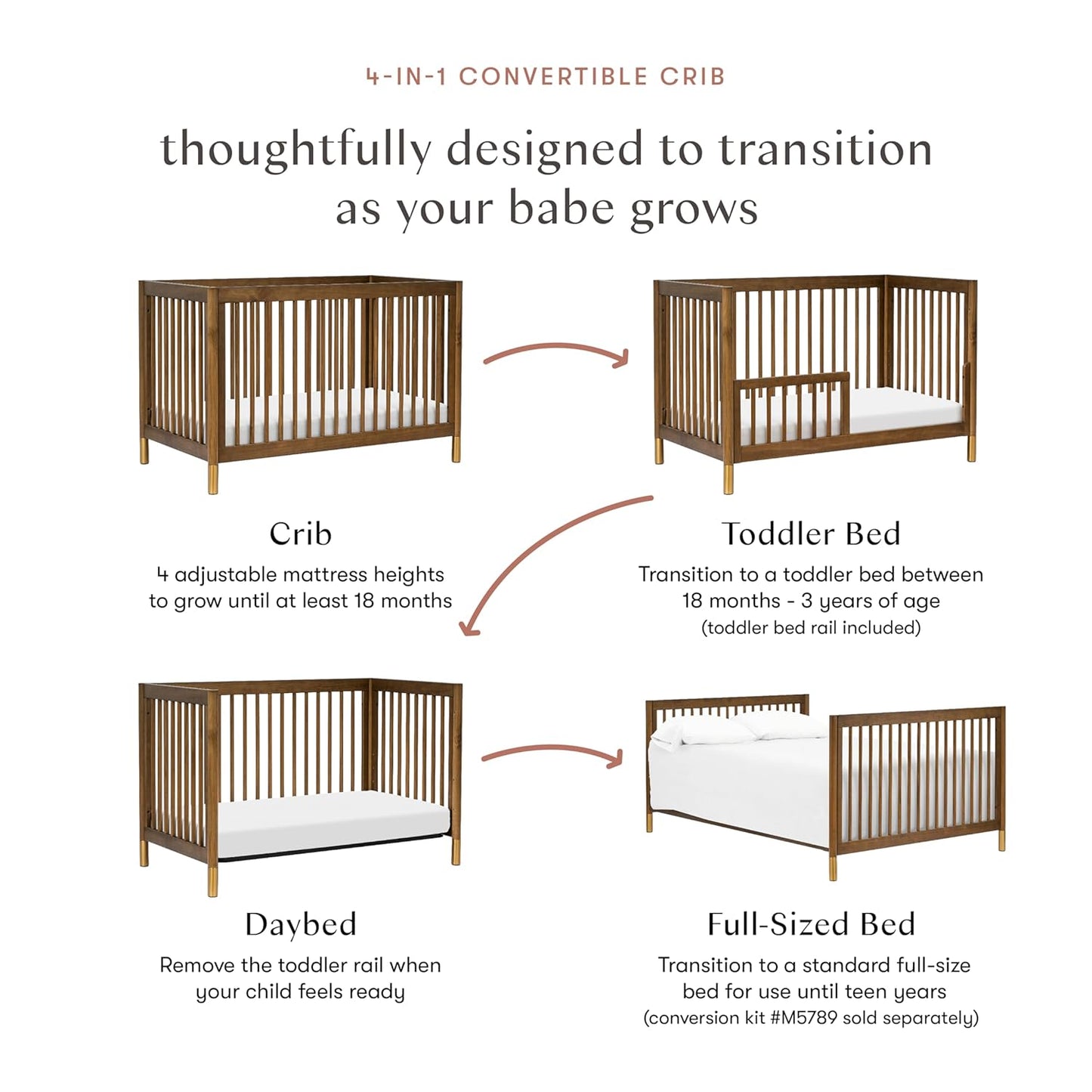 Babyletto 4-in-1 Gelato Convertible Crib