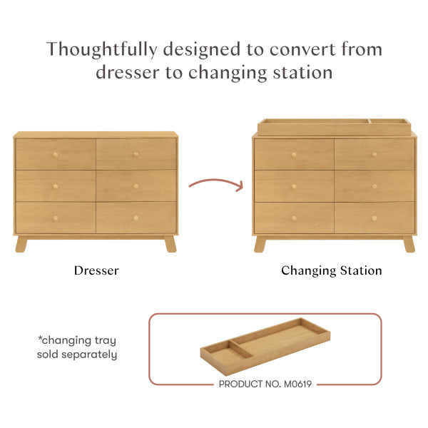 Babyletto Hudson Modern 6-Drawer Double Dresser