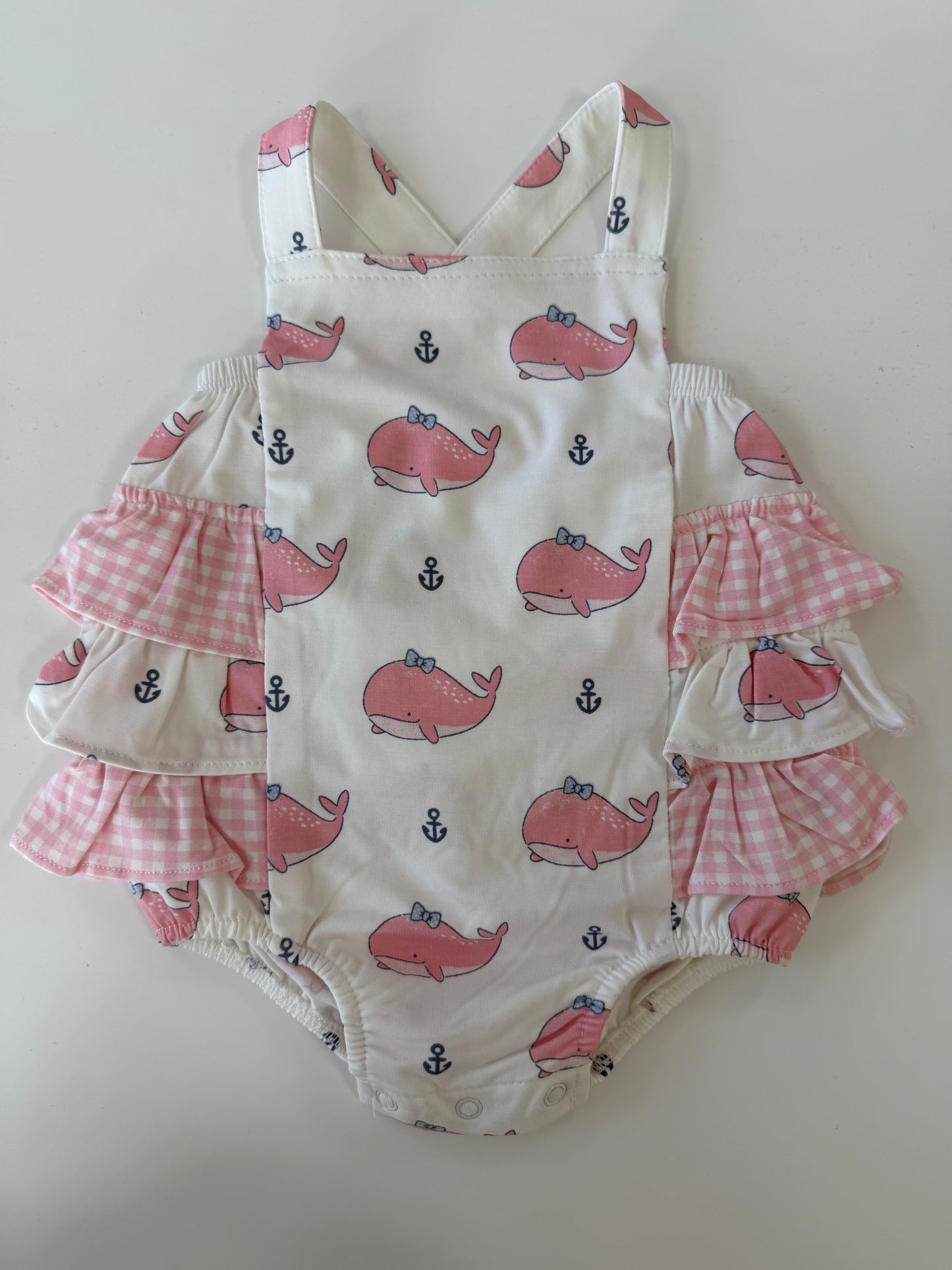 Whale Ruffle Sunsuit