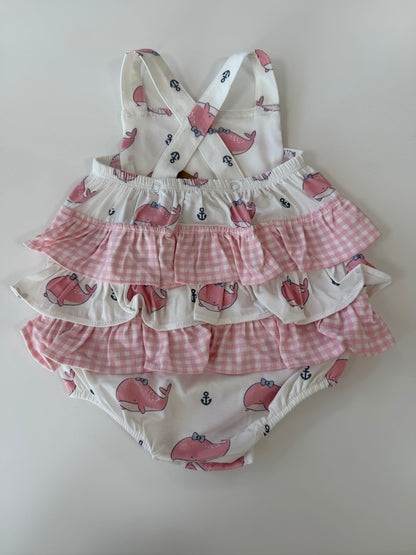 Whale Ruffle Sunsuit