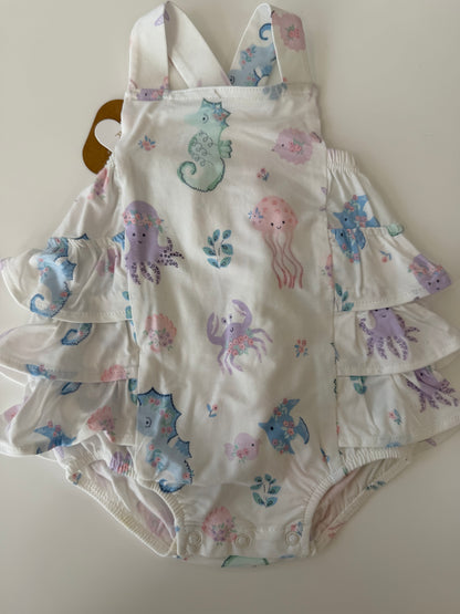 Floral Sea Sunsuit