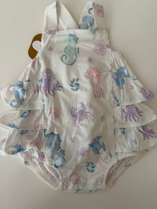 Floral Sea Sunsuit
