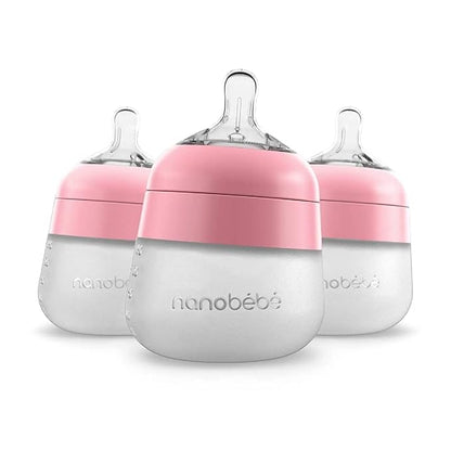 Nanobébé Flexy Silicone 2pk Baby Bottle 9oz