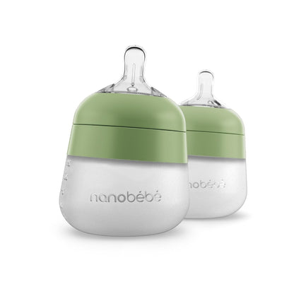Nanobébé Flexy Silicone 2pk Baby Bottle 9oz