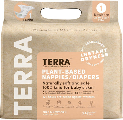 Terra Diapers: 85% Plant-Based Diapers