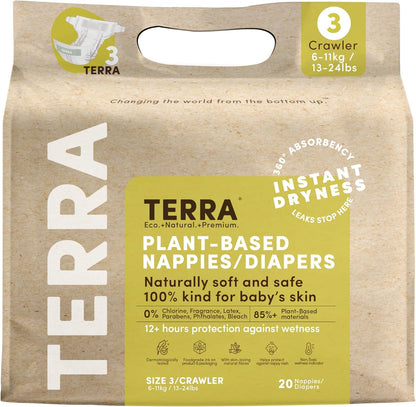 Terra Diapers: 85% Plant-Based Diapers