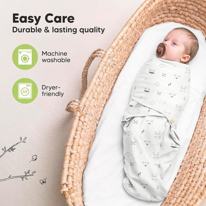 3-Pack Organic Baby Swaddle Sleep Sacks