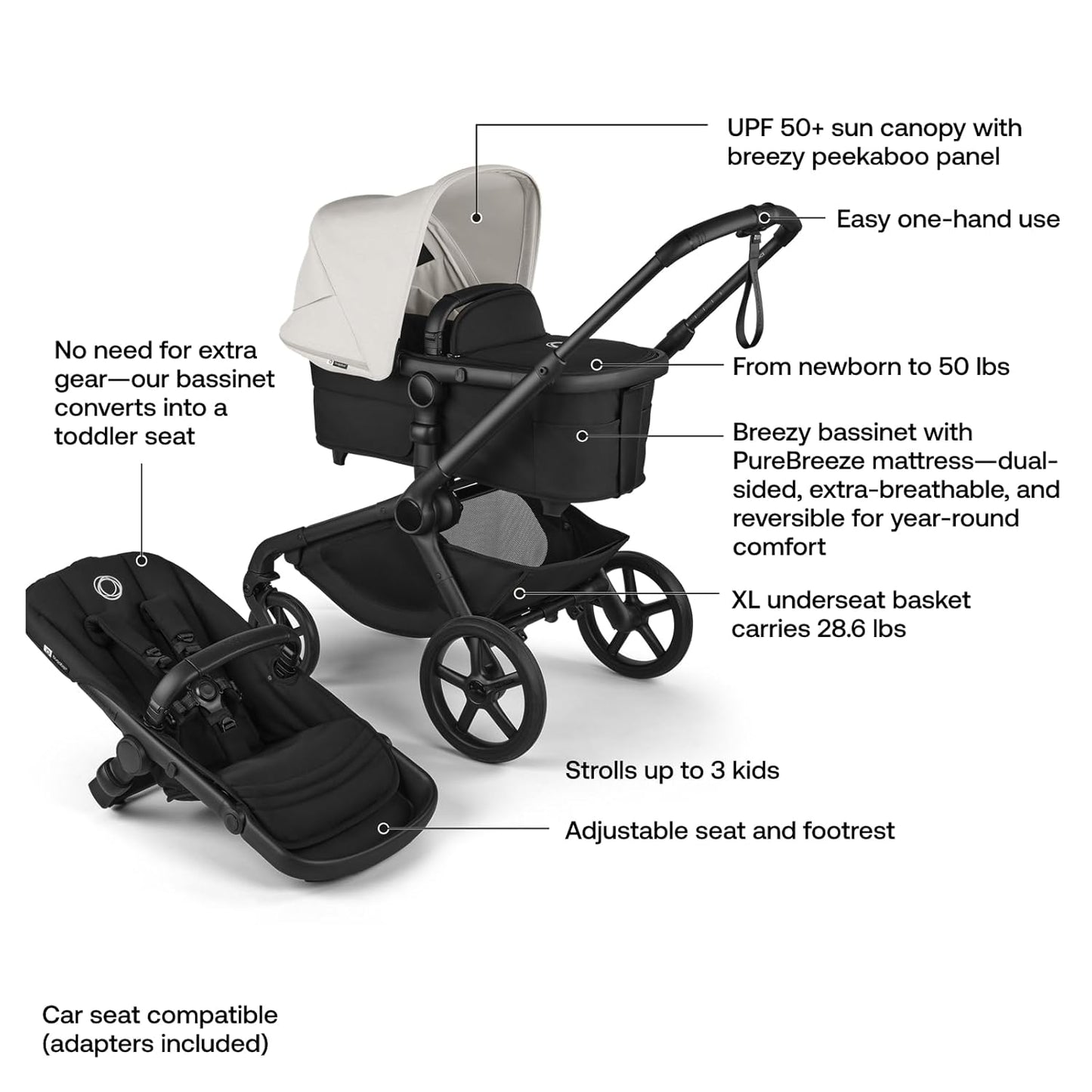 Bugaboo® Kangaroo Bassinet & Stroller