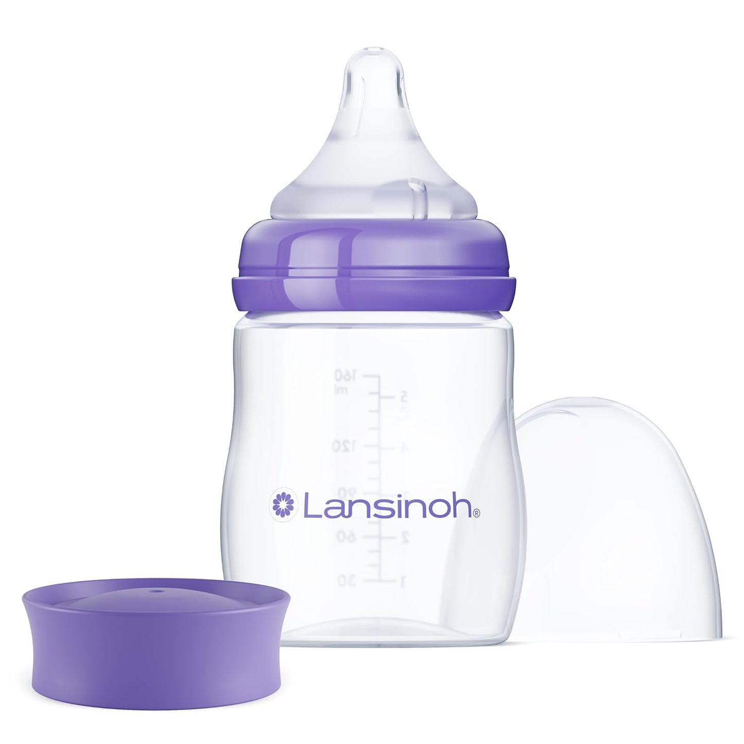 Lansinoh Anti-Colic Baby Bottles, 5 Ounces,