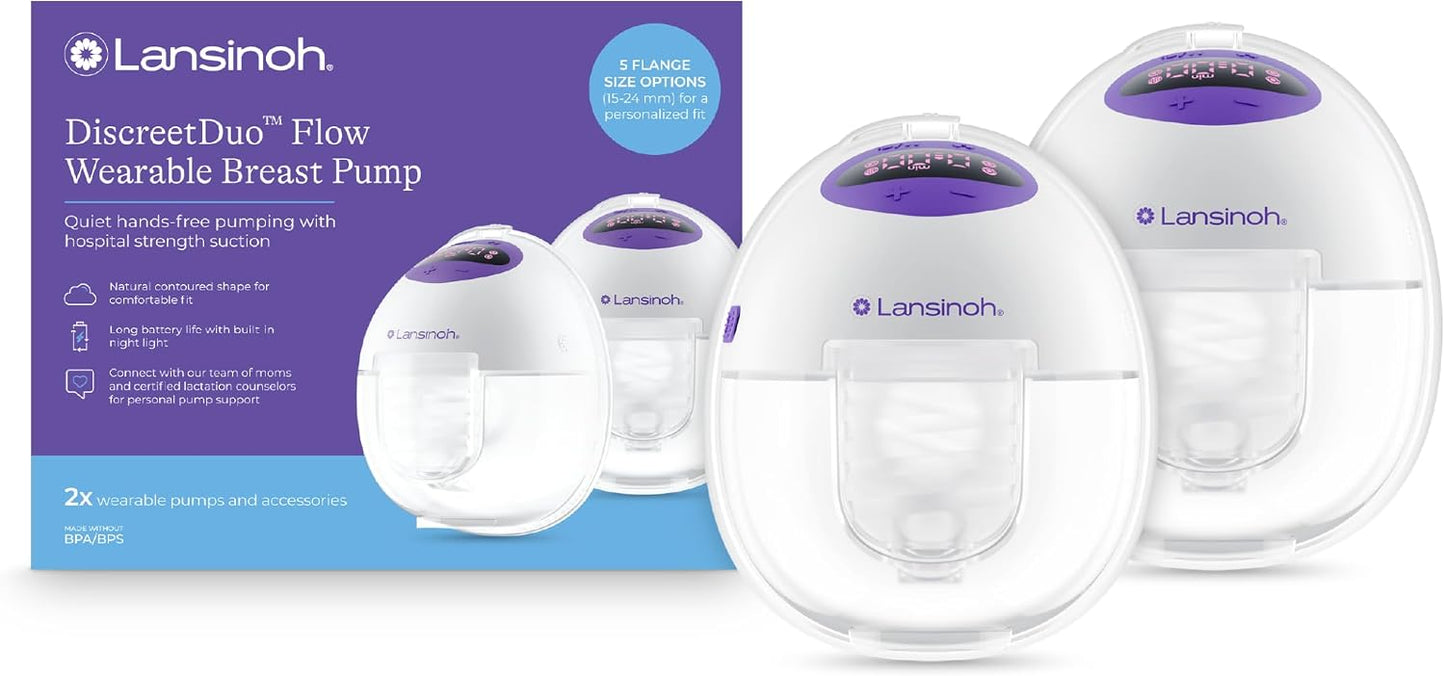 Lansinoh Discreet Duo Flow Wearable Breast Pump