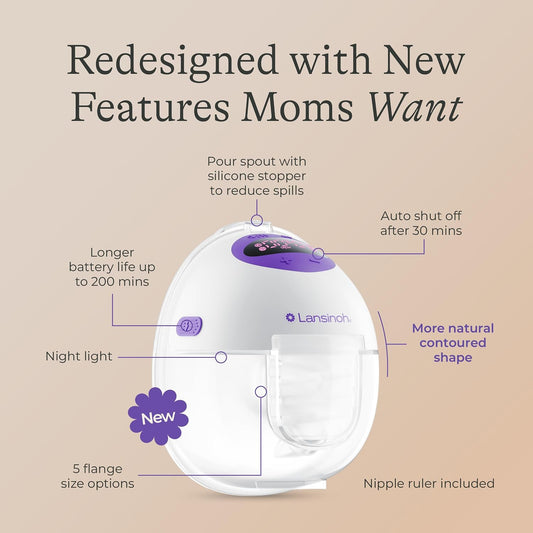Lansinoh Discreet Duo Flow Wearable Breast Pump