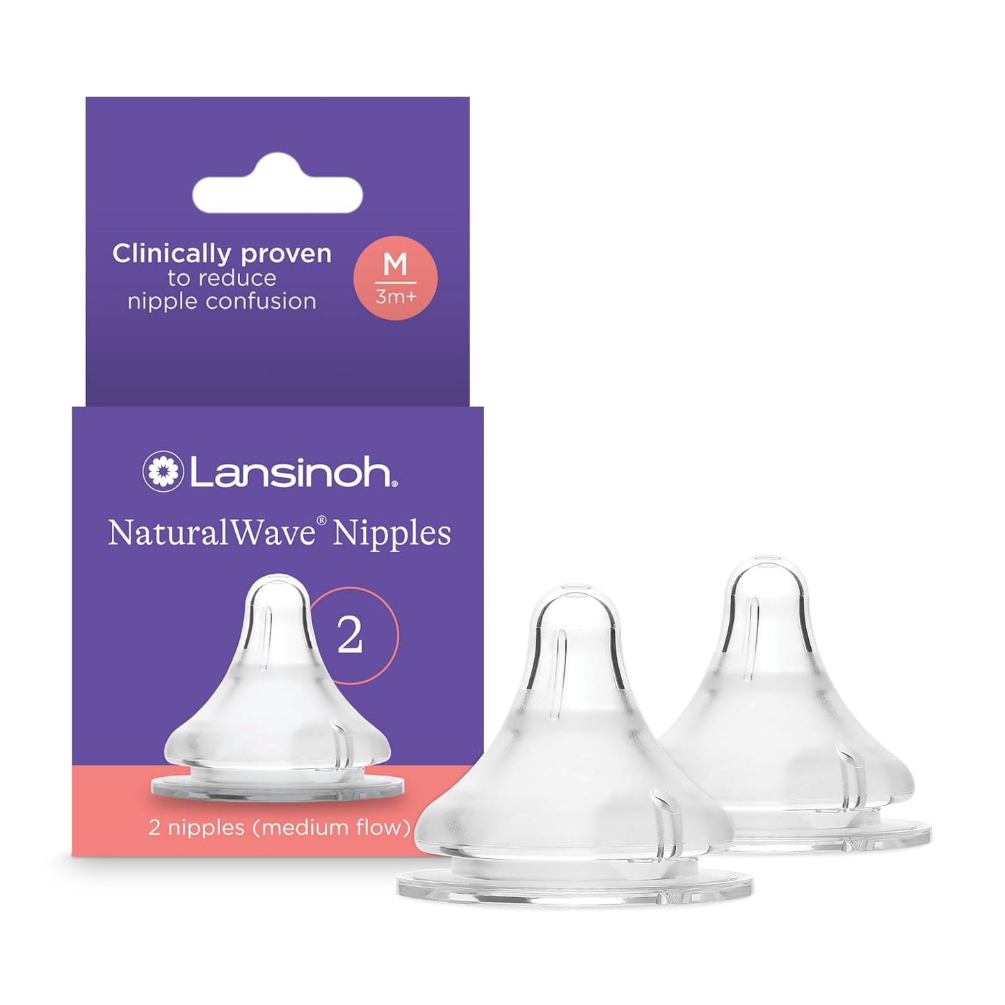 Lansinoh NaturalWave Baby Bottle Nipples