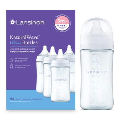 Lansinoh Anti-Colic Glass Baby Bottles