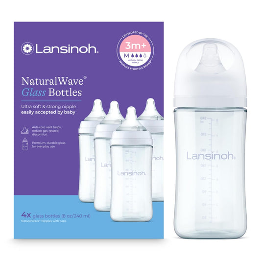 Lansinoh Anti-Colic Glass Baby Bottles