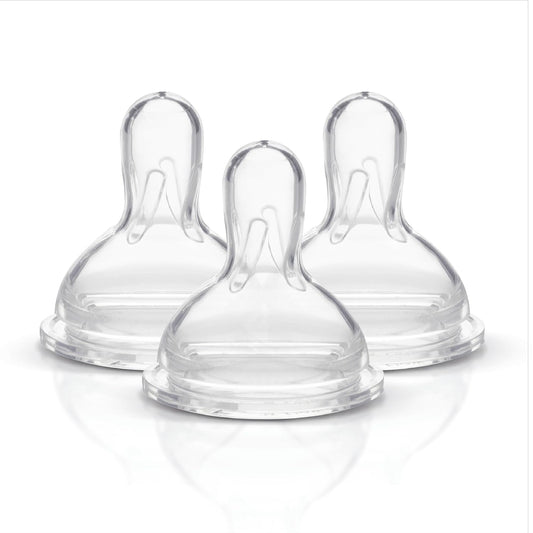 Medela Slow FlowNipples with Wide Base, 3 Pack