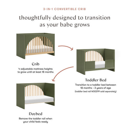 Babyletto Moab 3-in-1 Convertible Crib