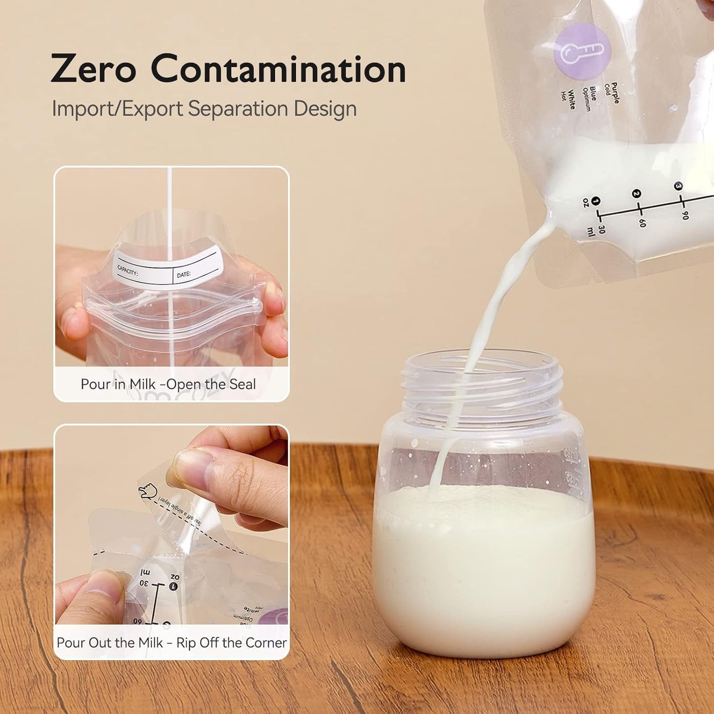 Momcozy Breastmilk Storing Bags 120bs