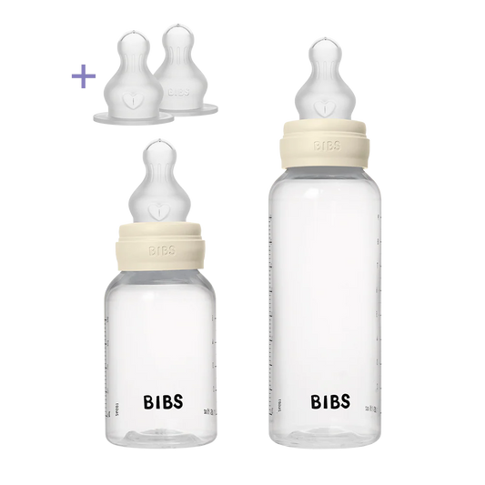BIBS PP Bottle Grow Flow Set Ivory