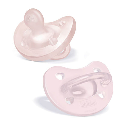 Silicone Pacifier - Soft Pink 0-6m (2pc)