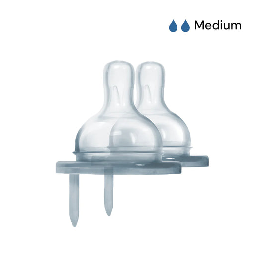 Pura Nipple Med Flow 2pk