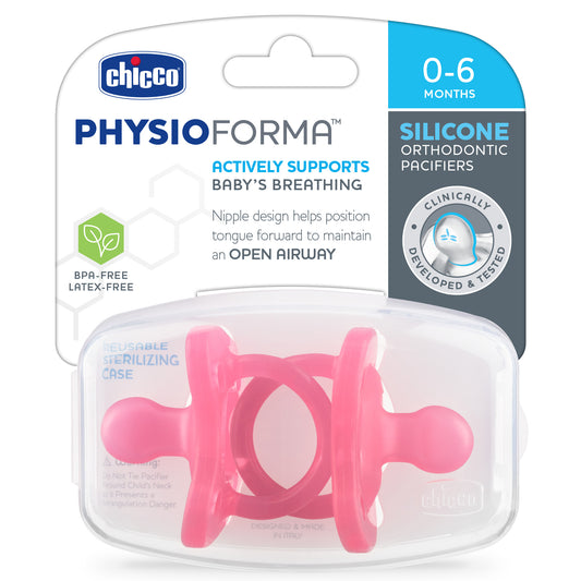 Chicco Pacifier 2pk Silicone 0-6