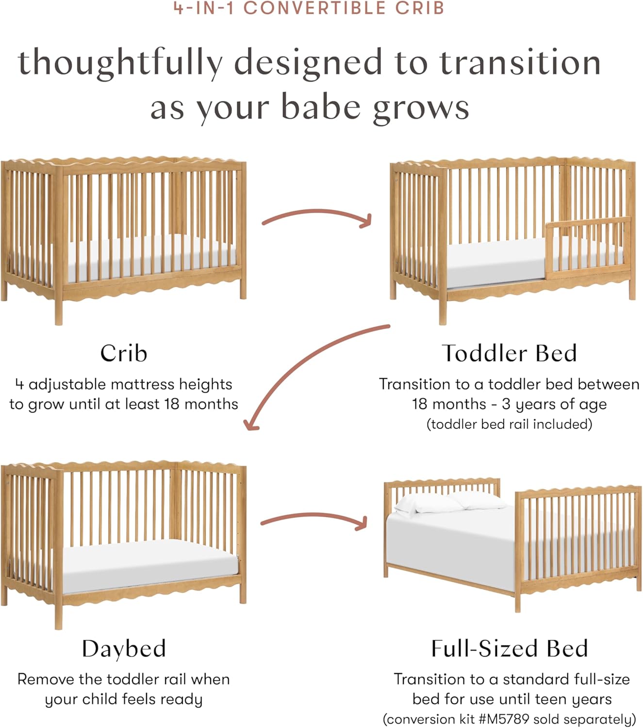 Babyletto Swell 4-in-1 Baby Crib