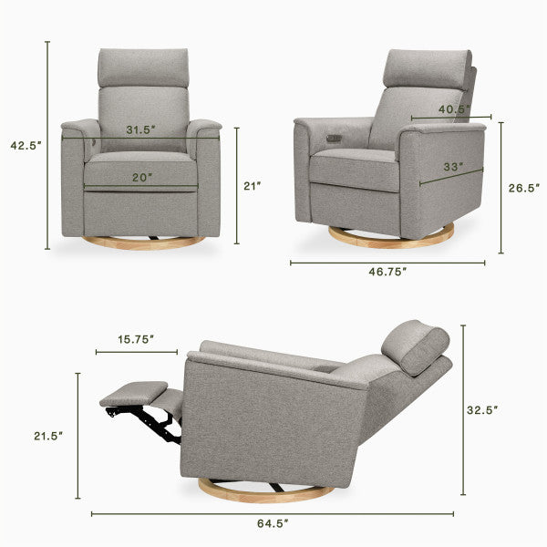 Namesake Willa Power Glider Recliner w/ Power Headrest