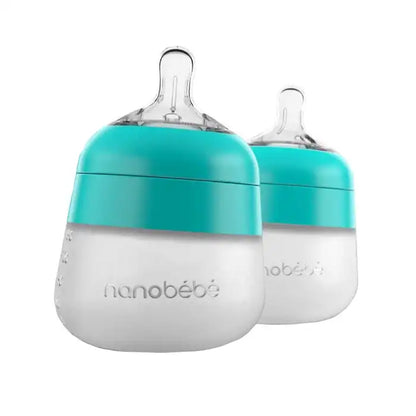 Nanobebe Silicone 2pk Bottle 5oz
