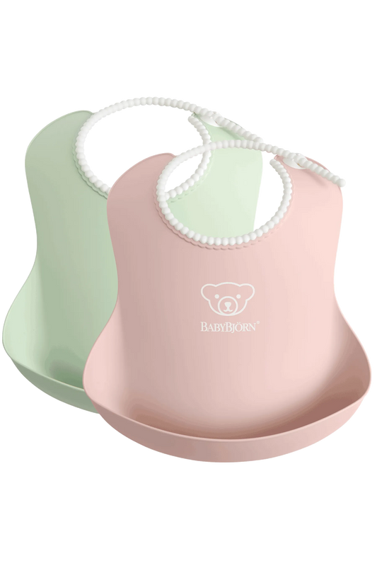 Bjorn Bib 2pk Green/Pink