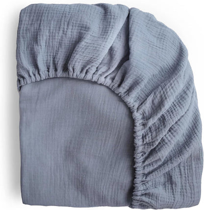 Mushie Extra Soft Muslin Fitted Crib Sheet