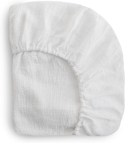 Mushie Extra Soft Muslin Fitted Crib Sheet
